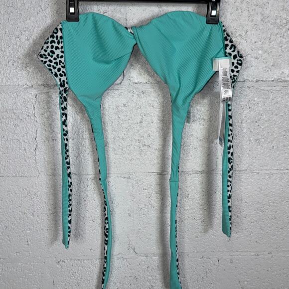 Coco Reef Women's Verso Reversible Twist-Front Bikini Top - Jasper 36-38D - Picture 5 of 7